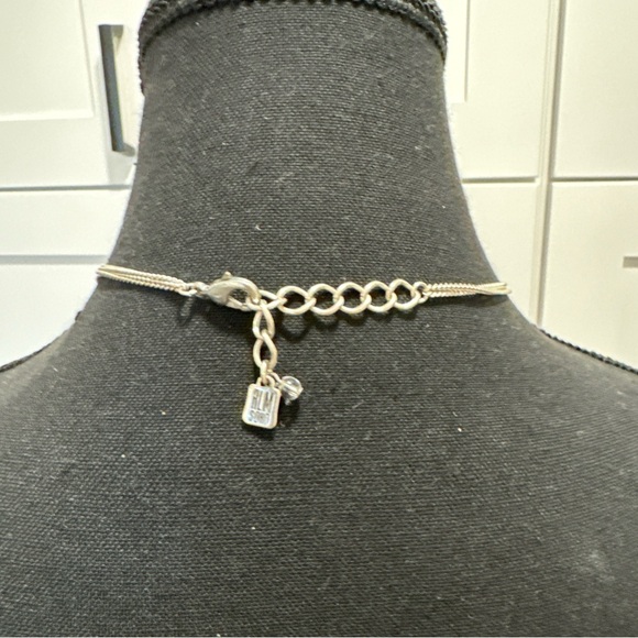 ROBERT LEE MORRIS Womens Two Tone Wire Wrapped Open Circle Pendant Necklace 19” - Picture 4 of 7